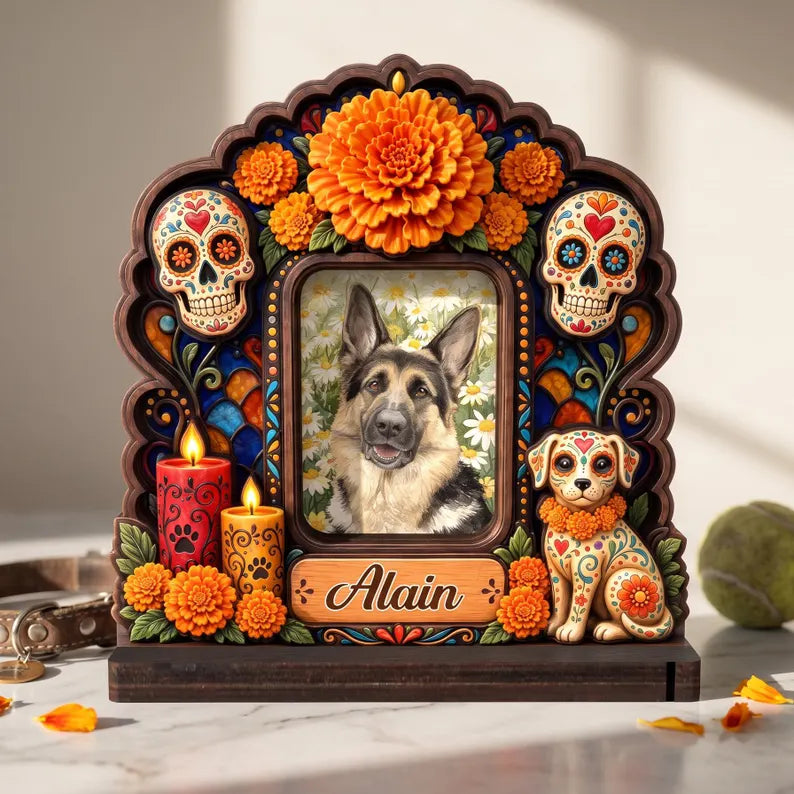 Custom Pet Ofrenda Memorial Photo Frame, Personalized Dog Nicho Altar Shrine, Dia De Muertos Sugar Skull Pet Loss Keepsake and Home Decor ffda0362-8b5d-4faf-8a4c-9ef3f7bb29a7-fgfgg-4-.webp