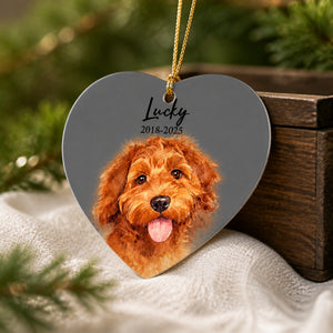 Custom Pet Memorial Heart Ornament – Photo Portrait, Name & Years (2‑Sided) - Personalized Aluminum Ornament ffdb9ab6-f3e1-4d9e-9a78-b6a06a1a2a2a.jpg