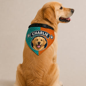 Custom Dog Bandana with Illustrated Pet Portrait and Name - Personalized Pet Bandana Collar With Adjustable Buckle ffe60937-8680-4124-b07c-cf42c8a5c401.jpg