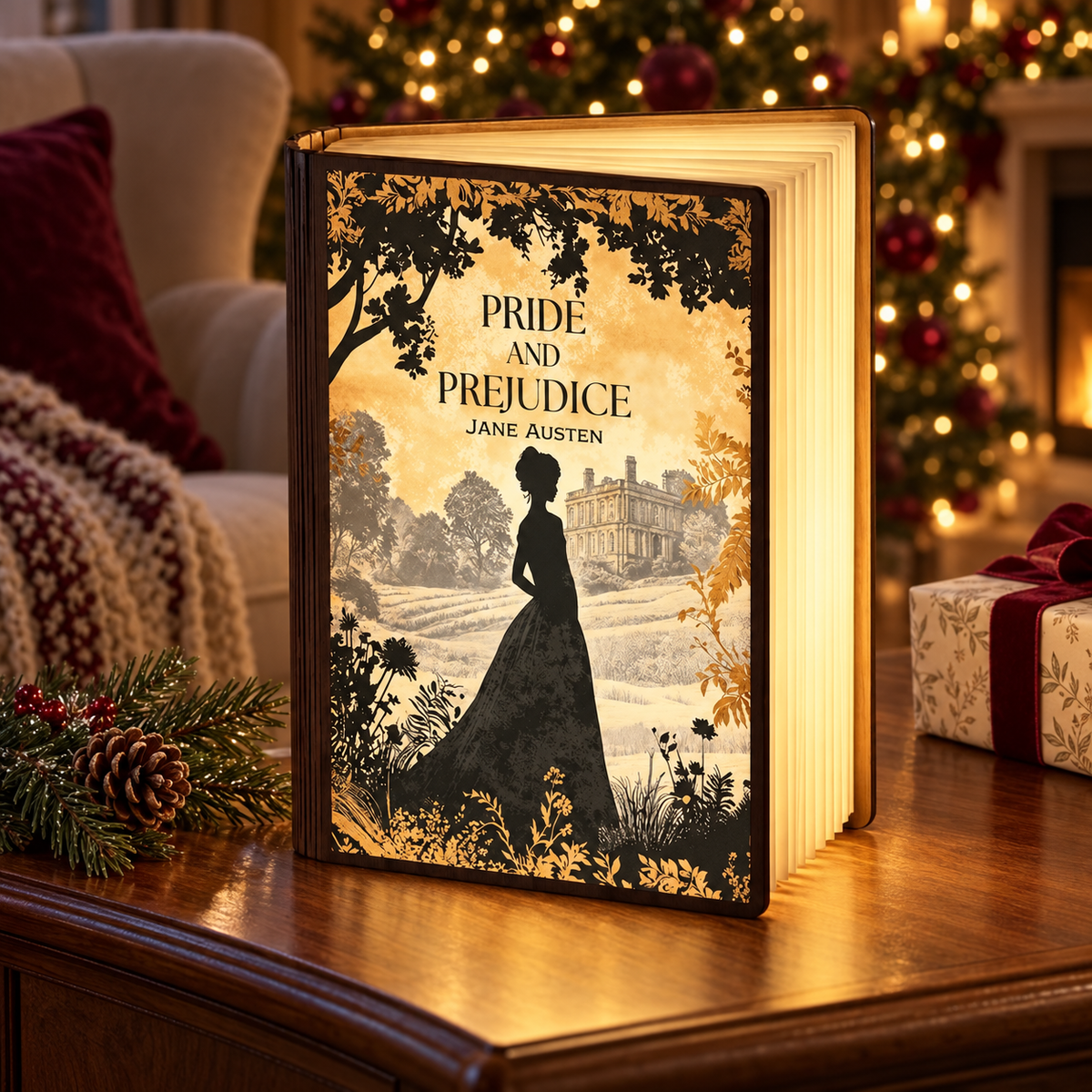 Pride and Prejudice Lamp, Jane Austen Book Lamp, Wooden Folding Book Light, Classic Novel Night Lamp, Classic Literature Decor, Bookish Gift fff0917c-d15c-4abe-a8d1-68f3fcf9b239-banner-1.png