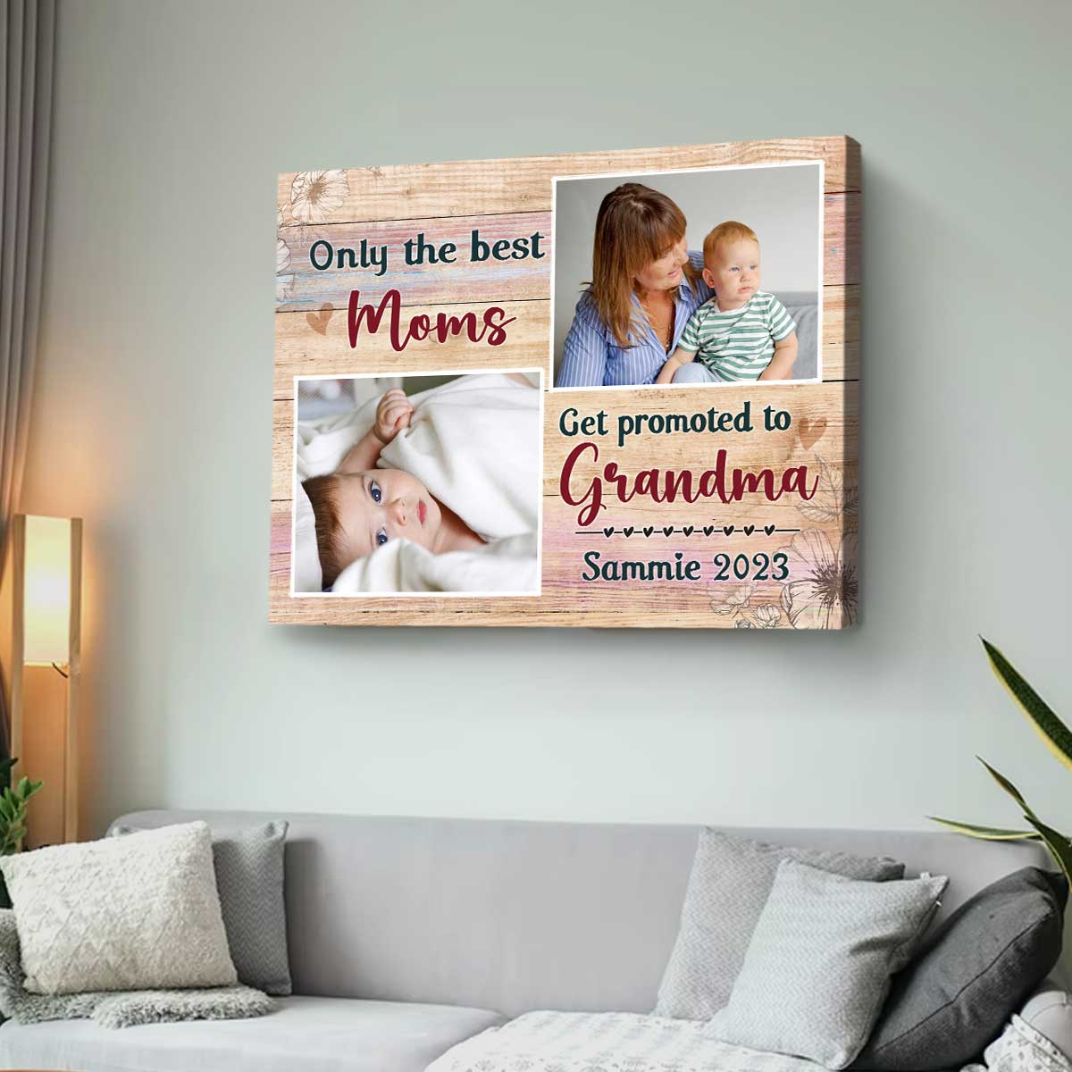 First Mother’s Day As Grandma Photo Print, Mother’s Day Gift For First Time Grandma, Personalised 1st Time Grandma Gifts
