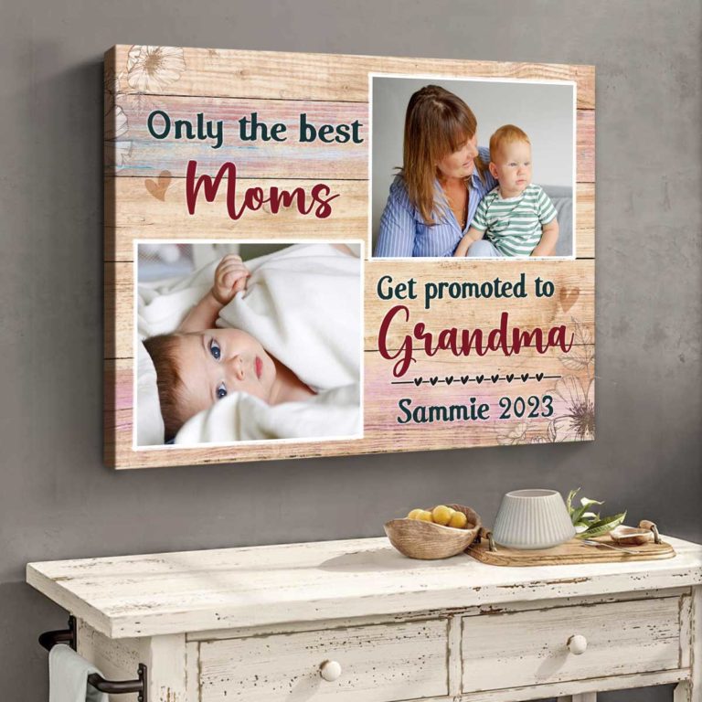 First Mother’s Day As Grandma Photo Print, Mother’s Day Gift For First Time Grandma, Personalised 1st Time Grandma Gifts