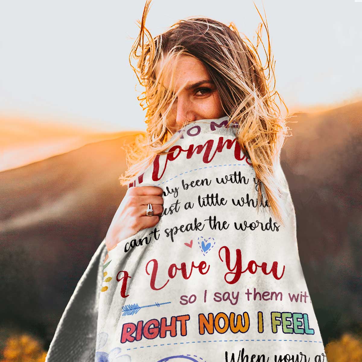 First Time Mother s Day Gift, Personalized Photo Blanket For New Mom, 1st Time Mom Gifts From Baby