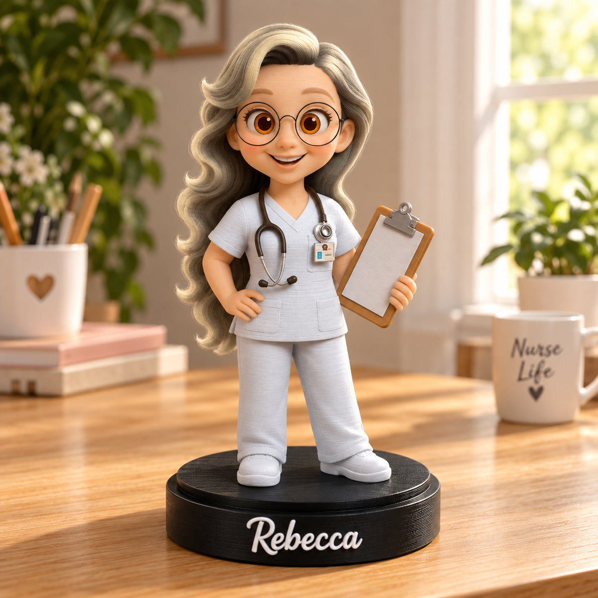 To My Favorite Nurse, Personalized 3D Figurine, GIft for Nurses