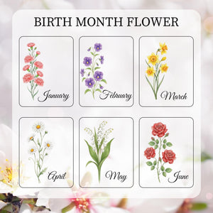 Gift for Daughter, Personalized Birth Month Flower Mason Jar Light, Meaningful Birthday & Inspirational Gift