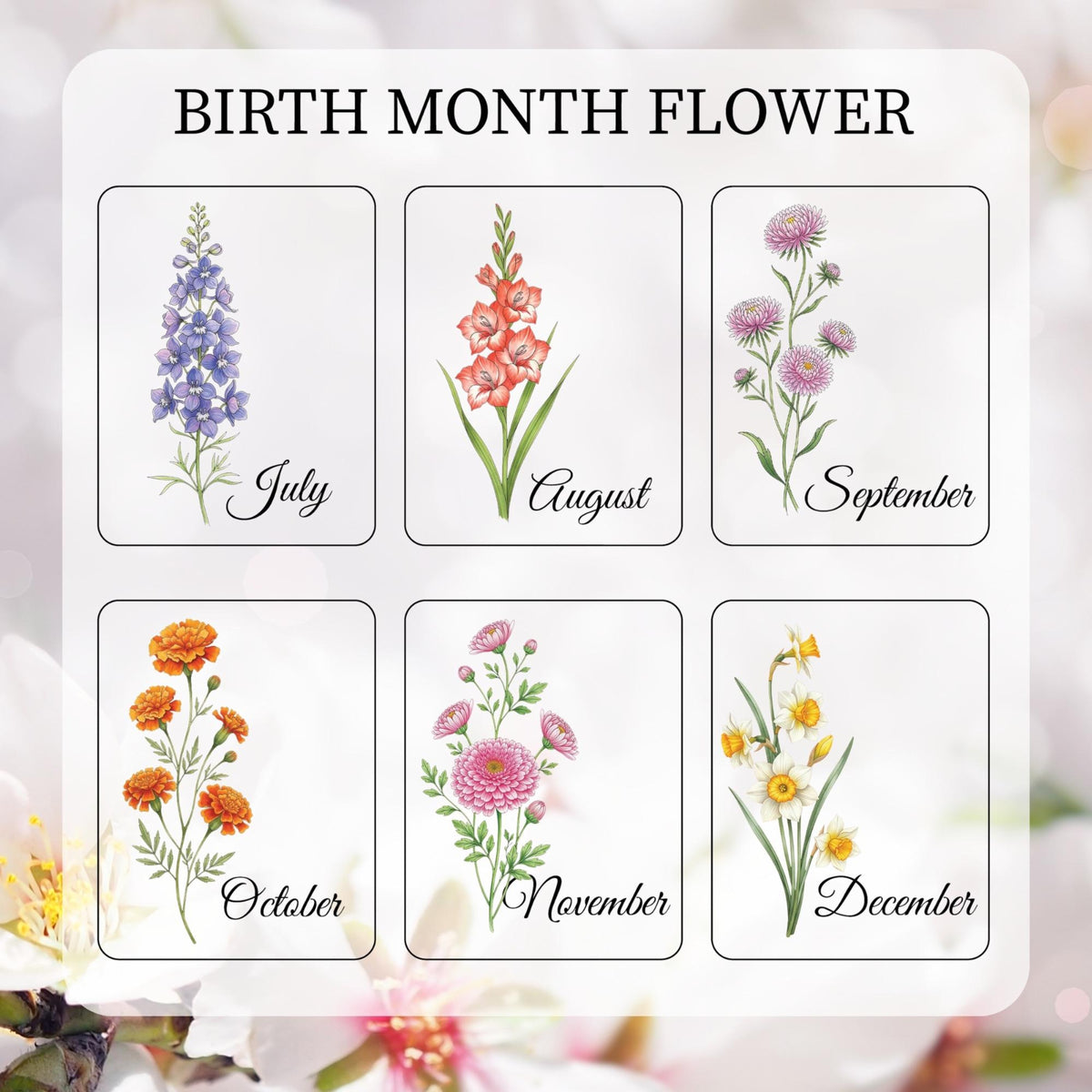 Gift for Daughter, Personalized Birth Month Flower Mason Jar Light, Meaningful Birthday & Inspirational Gift