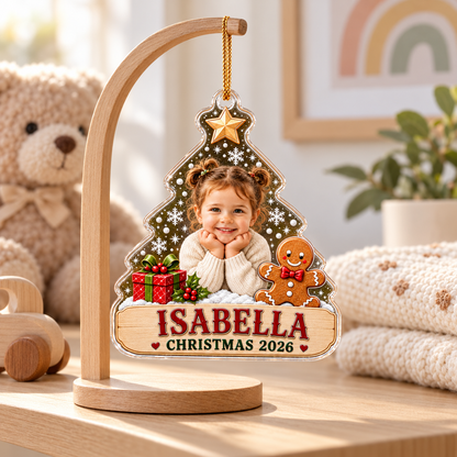 Personalized Baby Christmas Ornament, Custom Photo & Name Acrylic Ornament, Kids Christmas Keepsake,Daughter Granddaughter Holiday Gift 2026