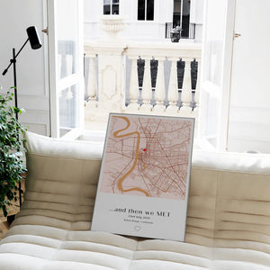 Engagement Gift for Couple • Where We Got Engaged Map • Personalized Proposal Print • Future Mrs Gift