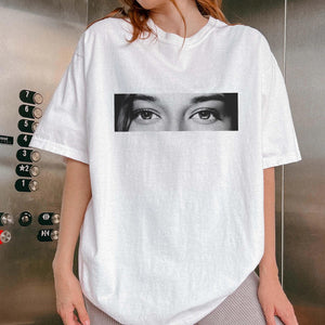 Custom Photo Human Eyes Shirt, Personalised Girlfriend Boyfriend Comfort Colors Shirt, Boyfriend Gifts, My Gf Is Looking At You , Eye Love You ,