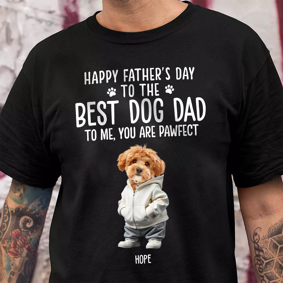Custom Face Photo Best Dog Dad Dog Mom Dark Sweatshirt For Dog Cat Lovers