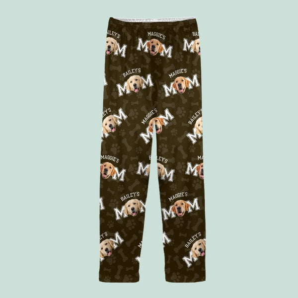 Custom Photo Dog Cat Mom And Dad Pajamas, Personalized Dog Pajamas, Matching Pet Owner Set