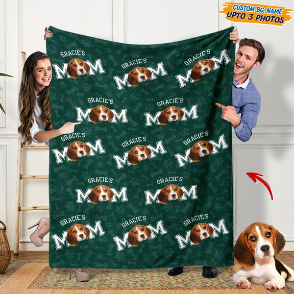 Custom Photo Dog Dad Dog Mom Pet Lover Blanket