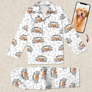 Custom Photo Dog Cat Mom And Dad Pajamas, Personalized Dog Pajamas, Matching Pet Owner Set