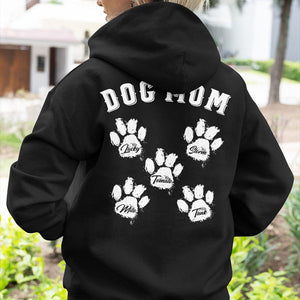 Dog Mom Personalized Custom Dog Backside Shirt