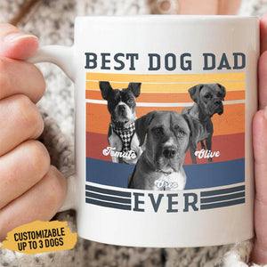 Best Dog Dad Ever Personalized Photo Mug