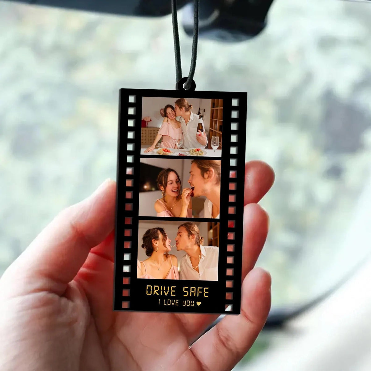 Personalized Photo Car Ornament, Drive Safe Keepsake Gift ghrt.jpg
