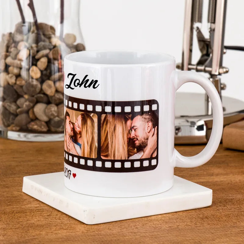 Gift for Significant Other Photo and Date Printed Mug, Valentine's Day Gift