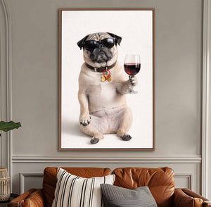 The Good Life - Personalized Poster Custom Pet Photo Canvas & Poster Print Funny Pet Portrait, Gift for Pet Lovers