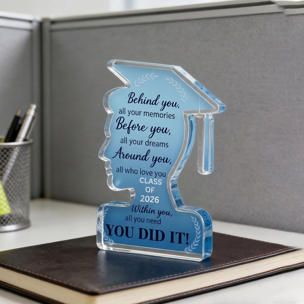 Graduation Decorations 2026 Class Of 2026 Graduation Gifts For Her College University College Middle Graduate Gifts For Women Personalized Acrylic Plaque Inspirational Decor Senior Keepsake