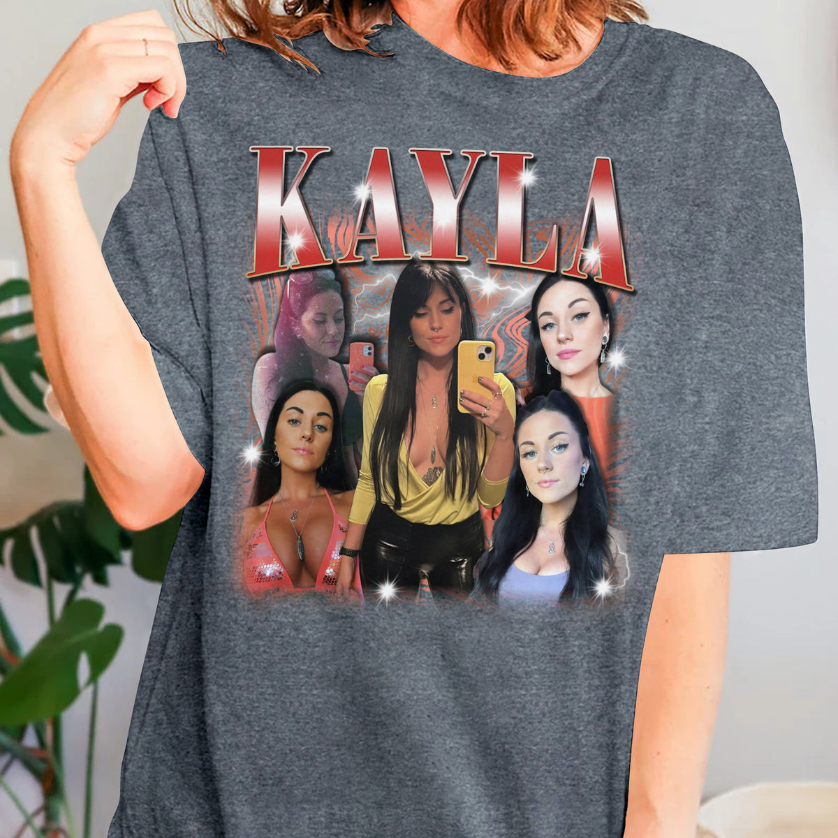 Custom Bootleg Rap Tee, Custom Photo - Vintage Graphic 90s Tshirt, 90s Style, Custom Photo Shirt, Gift For Girlfriend