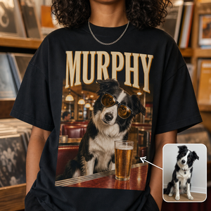 Vintage Personalized Dog Photo Shirt – Custom Pet Portrait & Name T-Shirt hero-6a7ae2b921ce1ce172d86de2.png