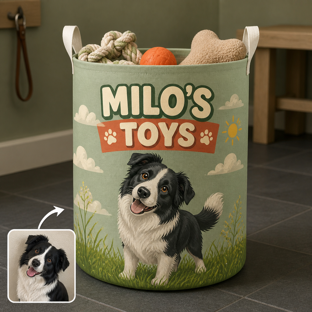 Milo’s Toys – Personalized Photo Storage Bag – Dog Lover Gift hero-6a9a45cff486fc7a754616fe.png