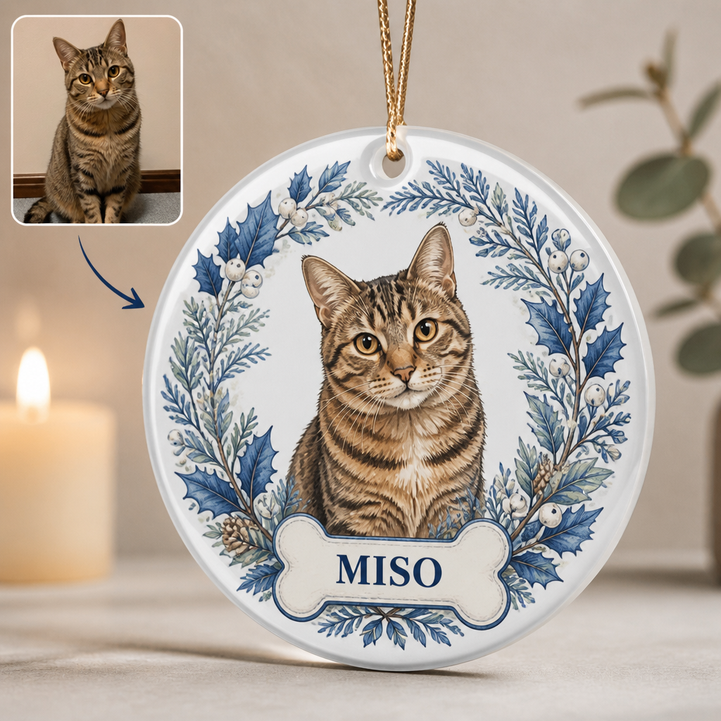Miso – Personalized Photo Custom Shape Wood and Acrylic Ornament – Christmas Gift hero-6a9a4681f486fc7a7546170c.png