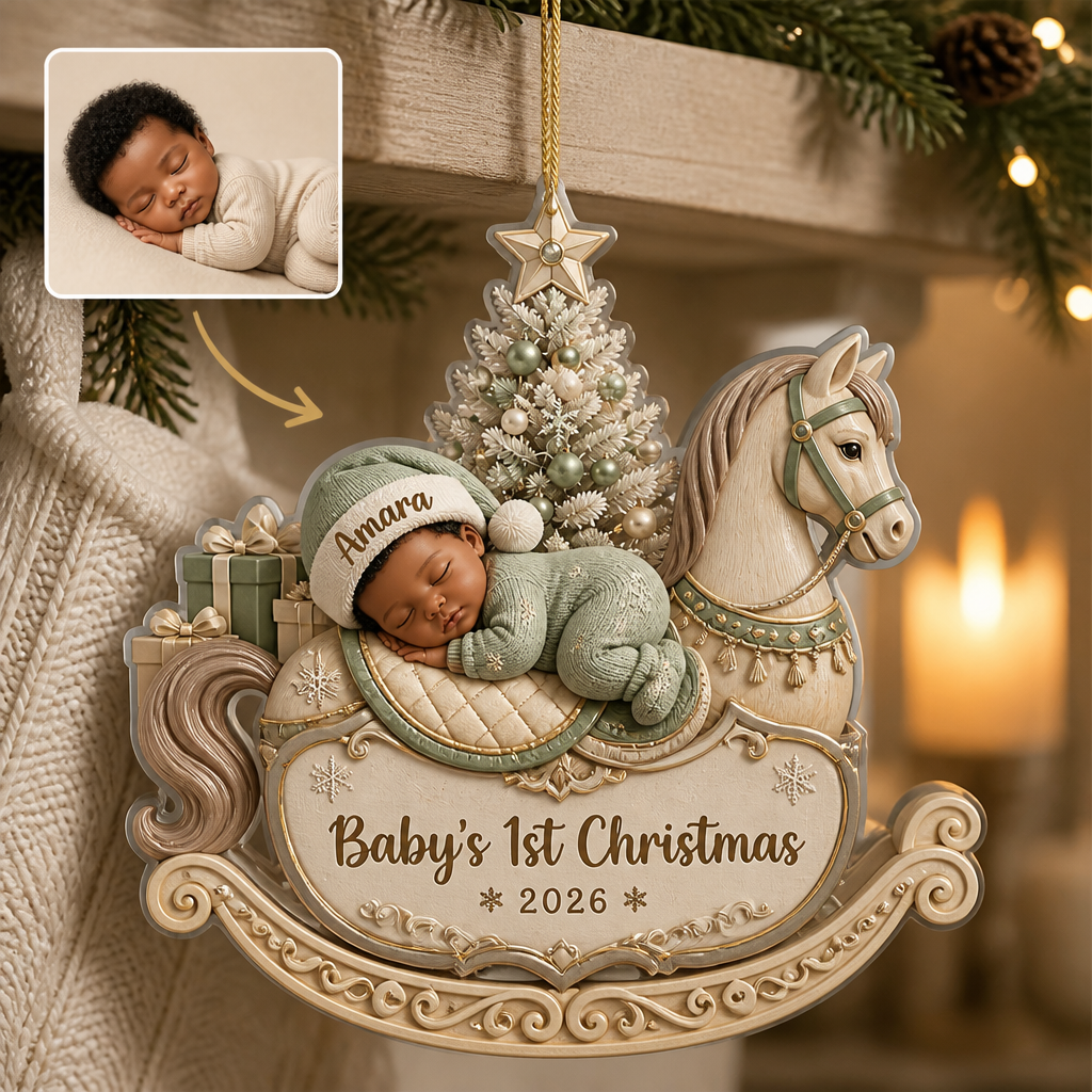Baby's 1st Christmas 2026 – Personalized Custom Shape Wood and Acrylic Ornament – Christmas Gift hero-6a9a72402d01afd238dcfebb.png