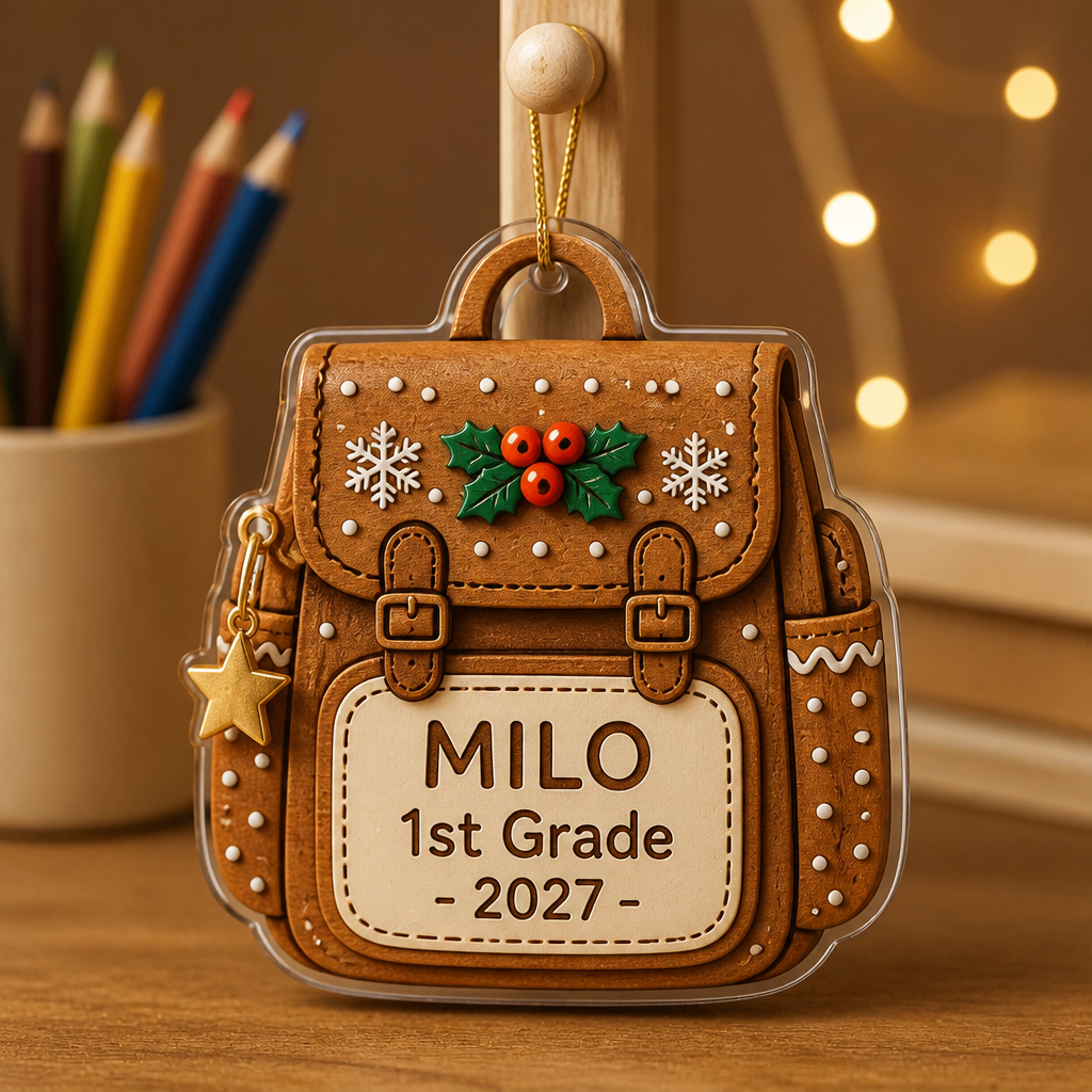 1st Grade – Personalized Custom Shape Wood and Acrylic Ornament – Christmas Gift hero-6a9a72622d01afd238dcfebd.png