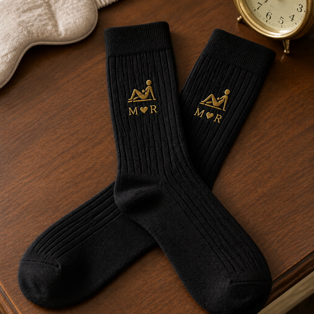 Funny Gifts For Husband Gifts For Men Custom Name Naughty Couple - Personalized Socks hero-6a9a76343e57c4bb9b9b1f5c.png