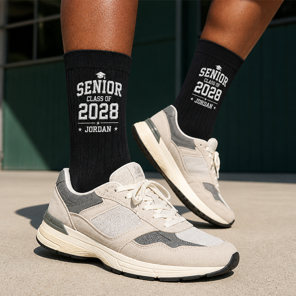 Senior Class of 2028 Jordan – Personalized Socks - All over printed – Graduation Gift hero-6a9a79498cf5e768c7204d96.png