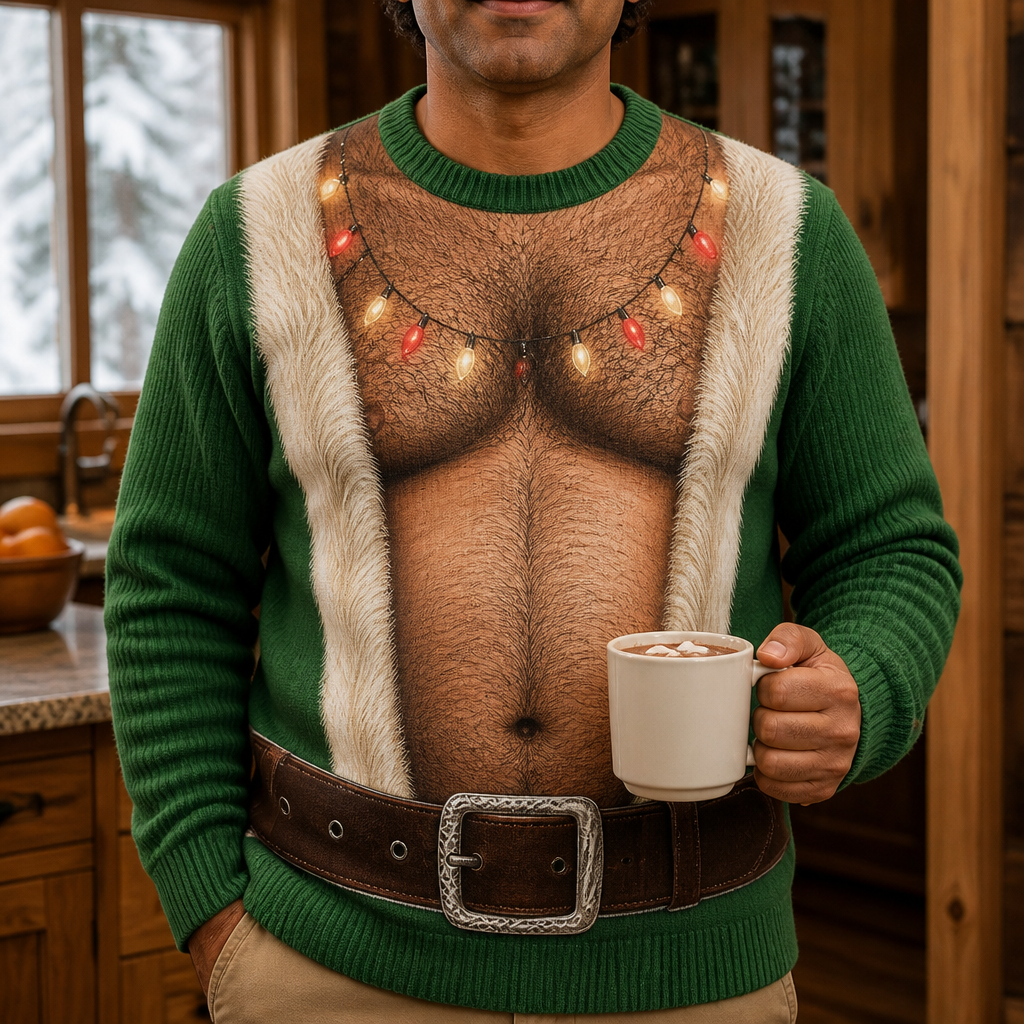 Funny Santa Abs Belly Body For Husband Dad Grandpa - Personalized Unisex Ugly Sweater hero-6a9a79b08cf5e768c7204da2.png