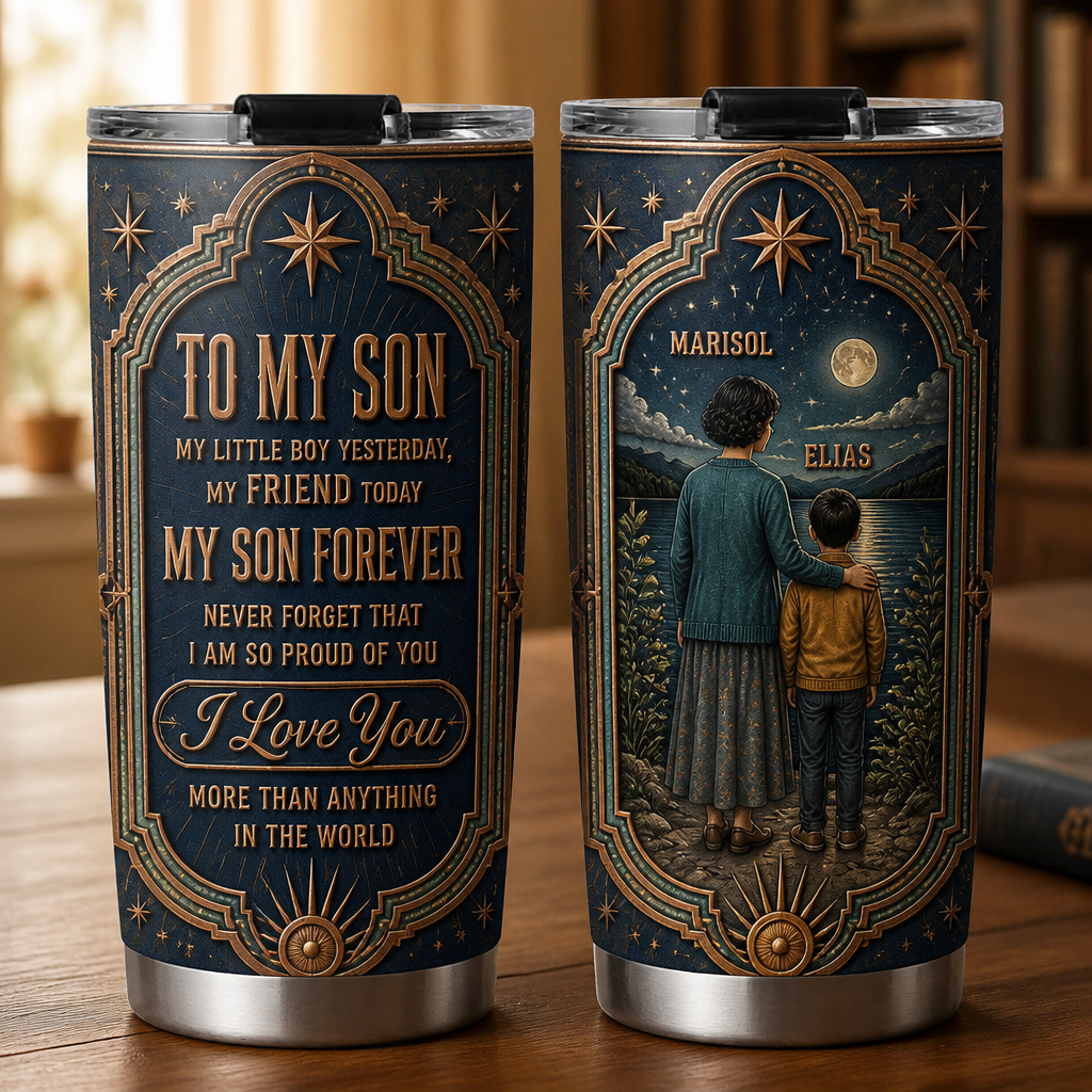 To My Son – Personalized Tumbler – Birthday Gift hero-6a9a7d98913f017642ef3d43.png