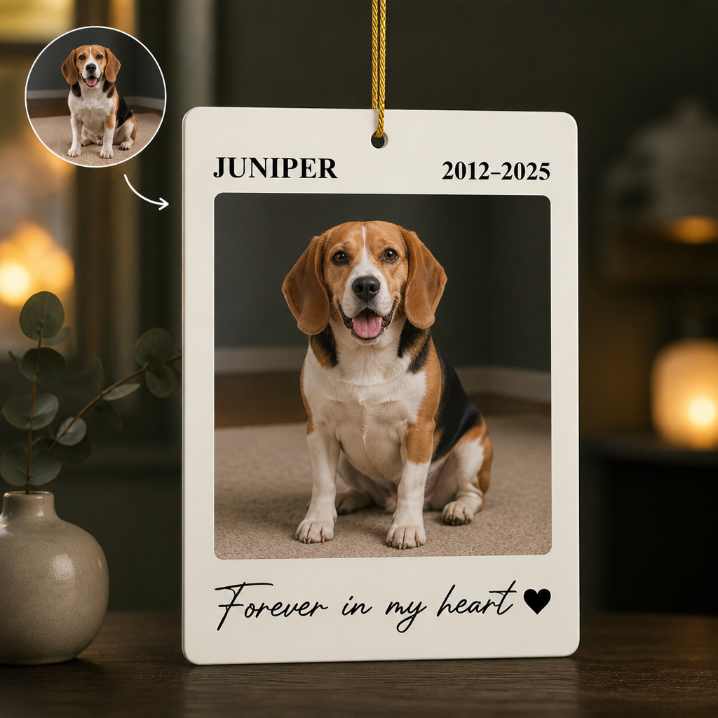Forever in my heart – Personalized Photo Shape Ornament – Memorial Gift hero-6a9a7f067ae1dcfd6bfa8444.png