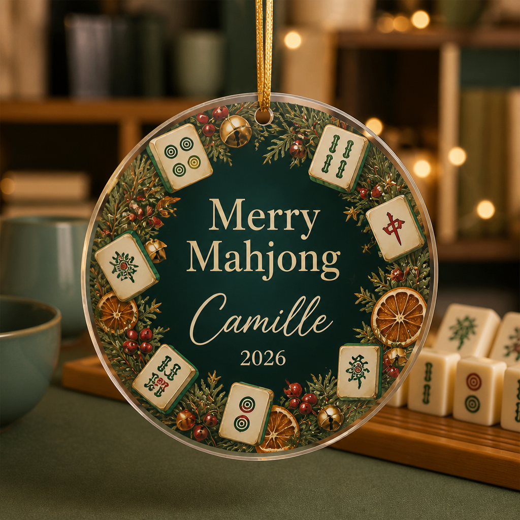 Merry Mahjong Camille 2026 – Personalized Ornament – Christmas Gift hero-6a9b7ca8a3125b38d2255982.png