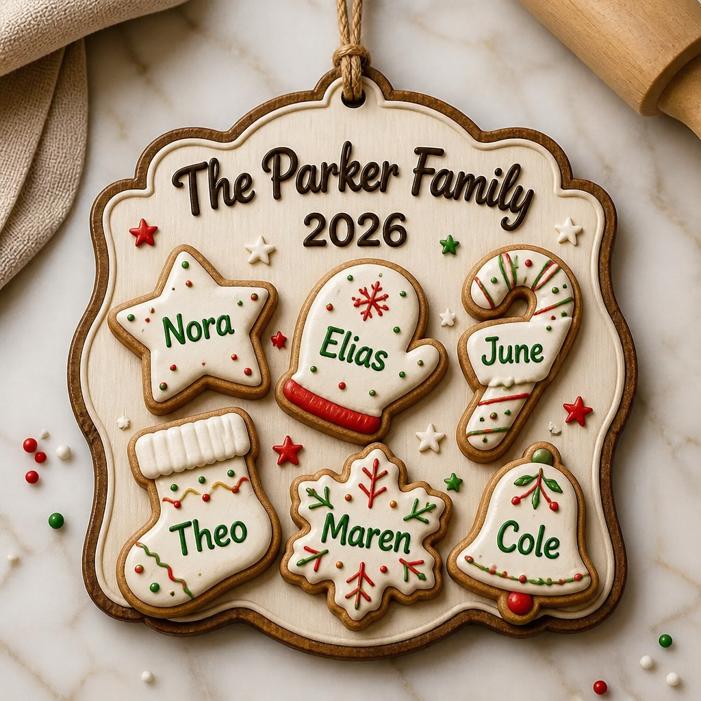 The Parker Family 2026 – Personalized 3-Layered Wood Ornament – Christmas Gift hero-6a9f773fb497a020d58bbe03.png