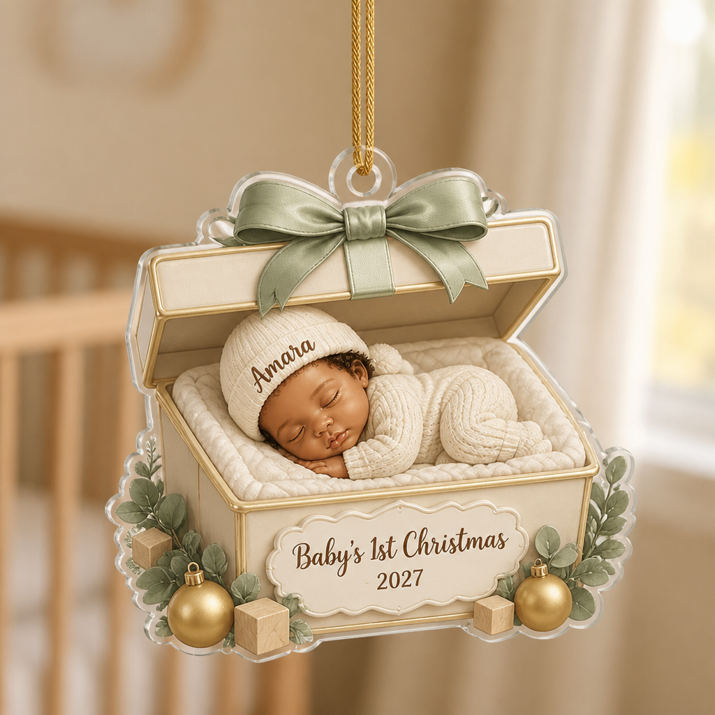 Baby's 1st Christmas 2027 – Personalized Personalized 3D Ornament – Christmas Gift hero-6a9f7861b497a020d58bbe1b.png