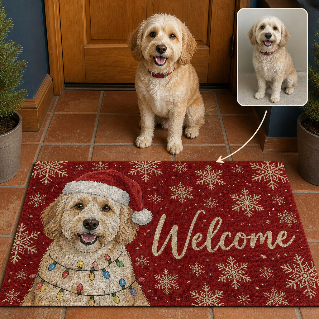 Welcome – Personalized Photo Doormat – Christmas Gift hero-6a9f789f6891185e947fbb32.png