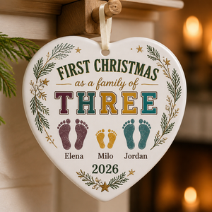 First Christmas – Personalized Shape Ornament – Christmas Gift hero-6a9fbd94de49497942c8f1a4.png