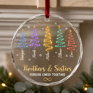 Brothers & Sisters – Personalized Ornament – Christmas Gift hero-6a9fbda1de49497942c8f1a6.png
