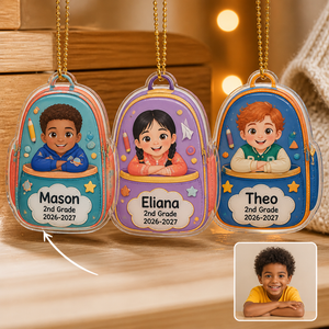 Mason 2nd Grade 2026-2027 – Personalized Photo Shape Ornament – Christmas Gift hero-6a9fbde4de49497942c8f1a8.png