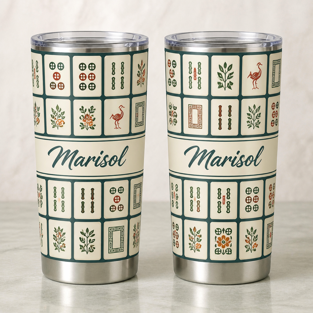Marisol – Personalized Tumbler – Mahjong Lover Gift hero-6a9fbe00de49497942c8f1ae.png