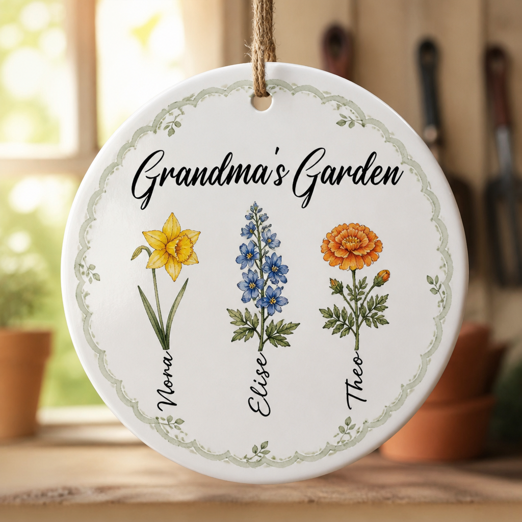 Grandma's Garden – Personalized Ornament – Gardening Lover Gift hero-6a9fc502b56376913395a3f7.png