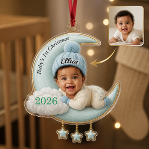 Baby's 1st Christmas Elliot 2026 – Personalized Photo Personalized 3D Ornament – Christmas Gift hero-6a9fcbe480da8929c66e4469.png