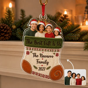 The Best Gift Is Us – Personalized Photo Personalized 3D Ornament – Christmas Gift hero-6aa0cf05a7bbc4d46170802a.png