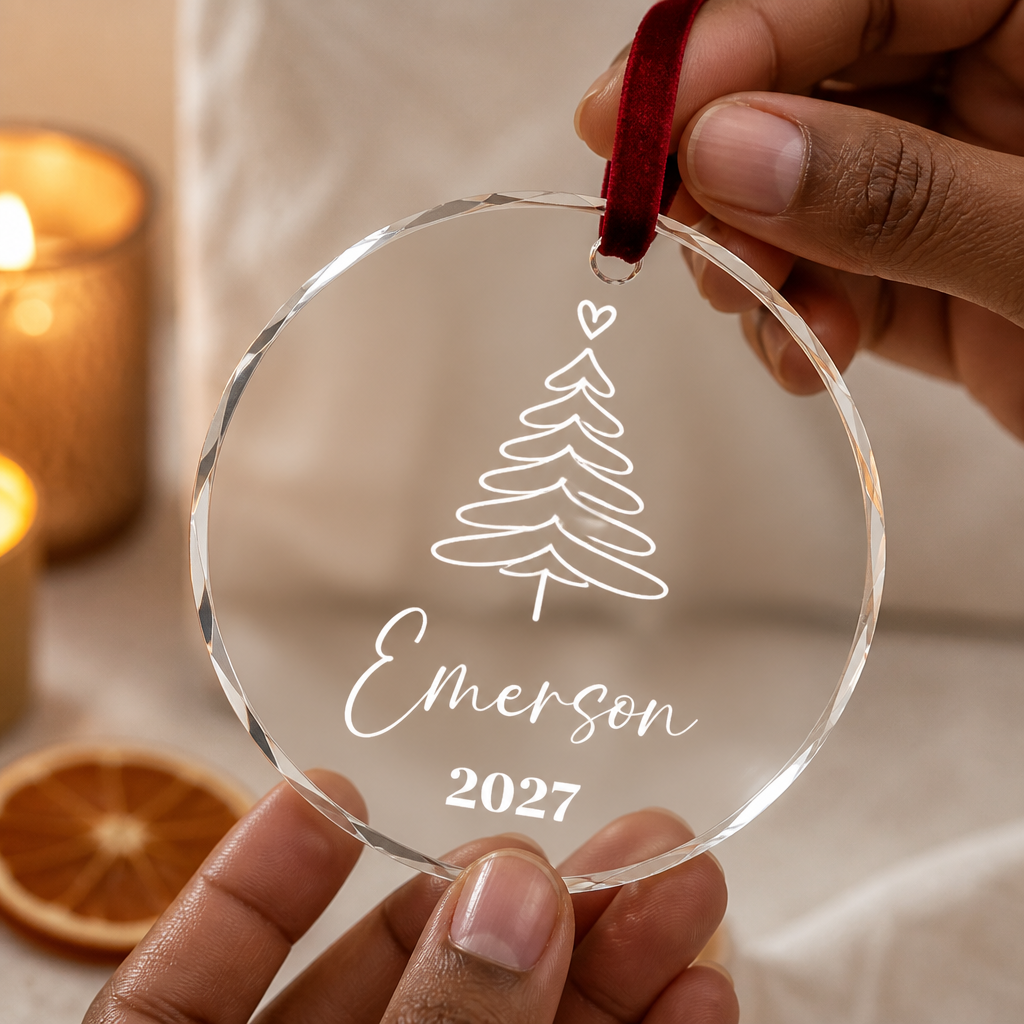 Personalized Custom Name Family Glass Ornament For Christmas hero-6aa2174a1093796ef5b320a6.png