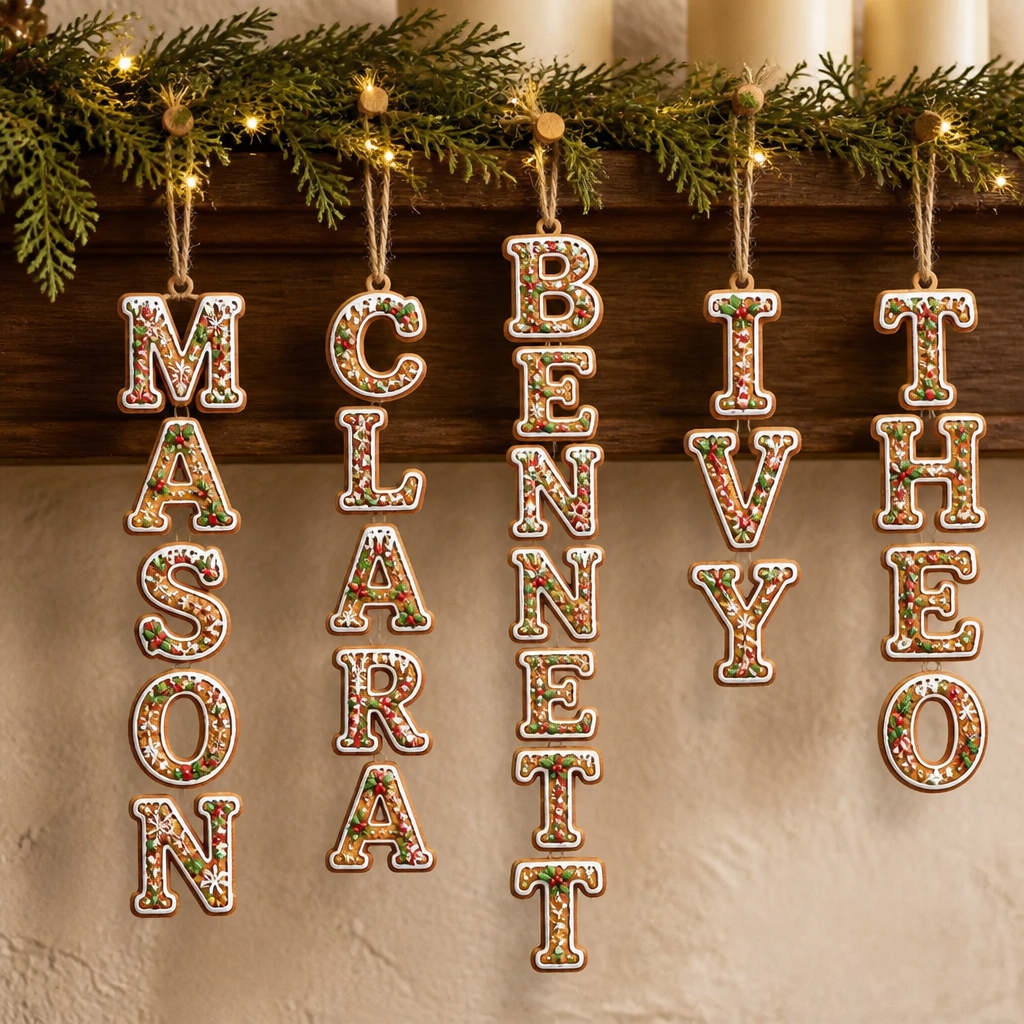Personalized Custom Name Gingerbread Letter Ornaments For Family Christmas Gift hero-6aa21a4d095f0d2c69bc8159.png