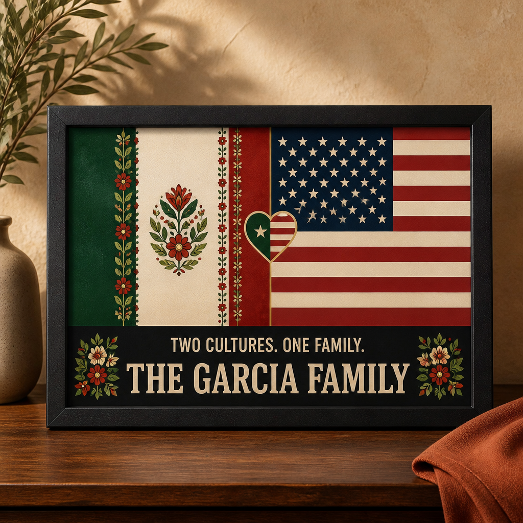 Two Cultures. One Family. – Personalized Picture Frame – Family Gift hero-6aa22bc6b0819151a2439479.png