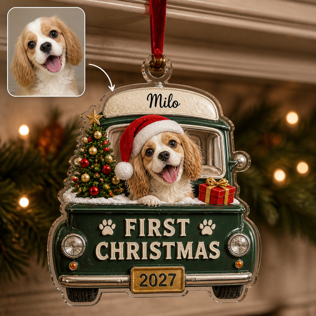 First Christmas – Personalized Photo Personalized 3D Ornament – Christmas Gift hero-6aa273008988578dfffe3315.png