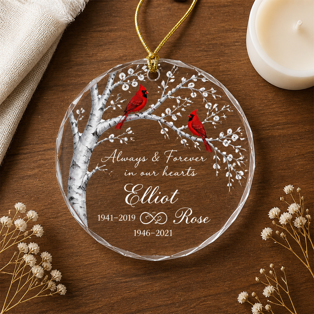 Always & Forever – Personalized Transparent Acrylic Ornament – Memorial Gift hero-6aa273108988578dfffe3319.png